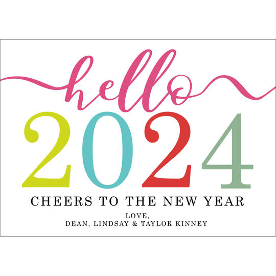 Hello 2024 New Year Cards